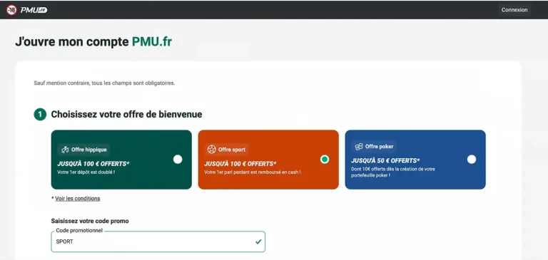 Ouvrir un compte PMU