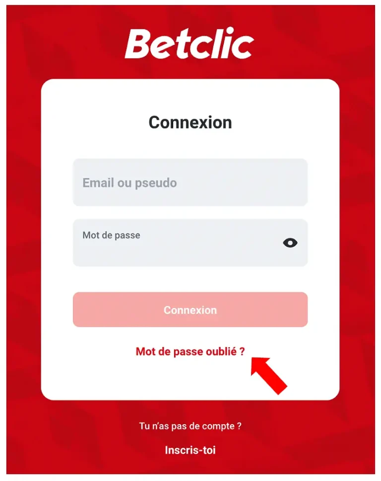 Betclic-mot-de-passe-oublie